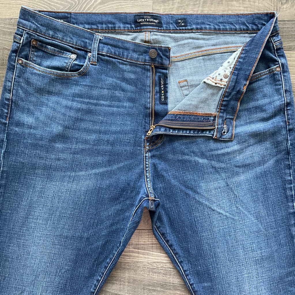 Lucky Brand Mens Relaxed Fit Denim Jeans